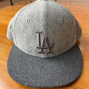 Grey LA Dodgers SnapBack by New Era/ Fred Segal